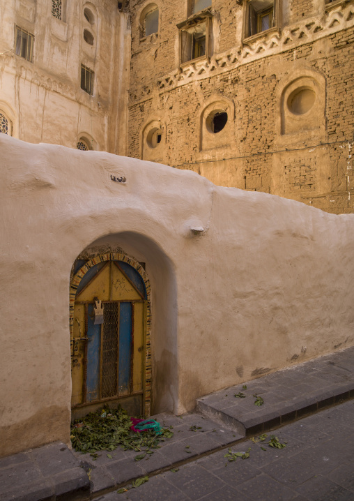 Traditional houses in the old city featuring ornamental facades, Amanat Al-Asemah, Sanaa, Yemen