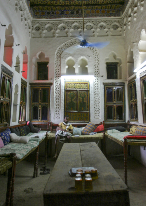 Inside an heritage house in the old town, Al Hudaydah Governorate, Zabid, Yemen