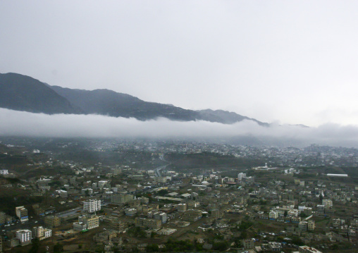 City from Al-Cahira fortress aka Cairo Castle, Janad Region, Taiz, Yemen