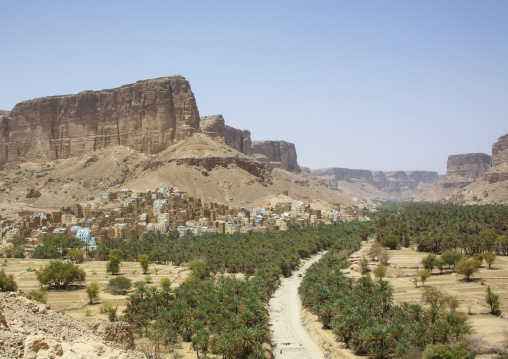 Mudbrick houses in a village, Hadhramaut, Khaila, Yemen