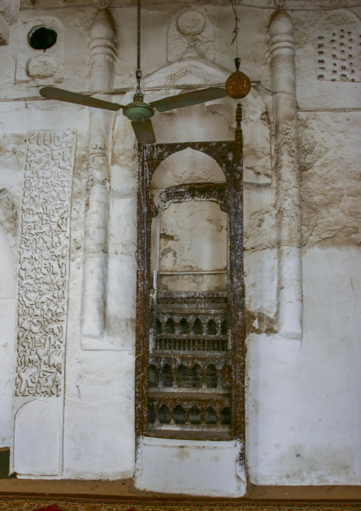 Old mosque minbar, Al Hudaydah Governorate, Zabid, Yemen