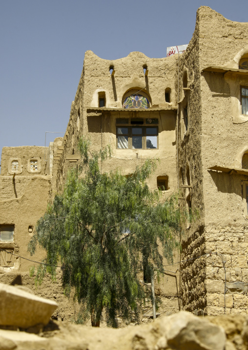 Traditional mudbrick house, Amran Governorate, Amran, Yemen