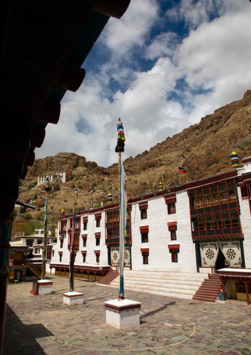 Courtyard of Hemis Monastery, Ladakh, Hemis, India