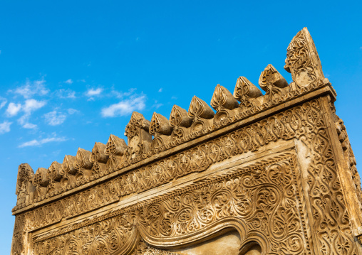 Gypsum decoration of the external walls of Al Rifai House, Jazan Province, Farasan, Saudi Arabia