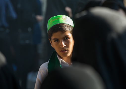 An Iranian Shiite Boy During Tasua Celebrations One Day Before Ashura, Lorestan Province, Khorramabad, Iran