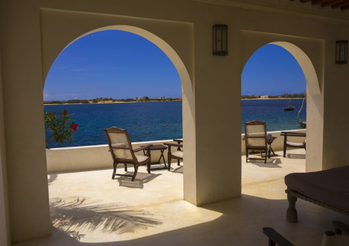 View on the sea from forodhani house, Lamu county, Shela, Kenya