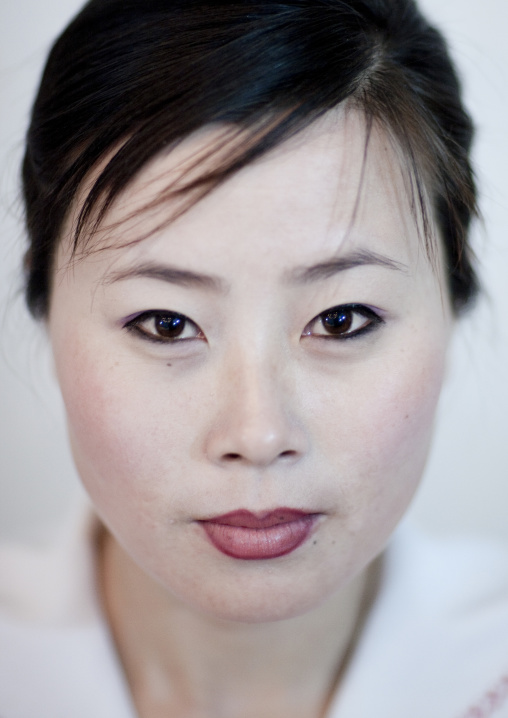 Portrait of a North Korean woman, Ryanggang Province, Samjiyon, North Korea